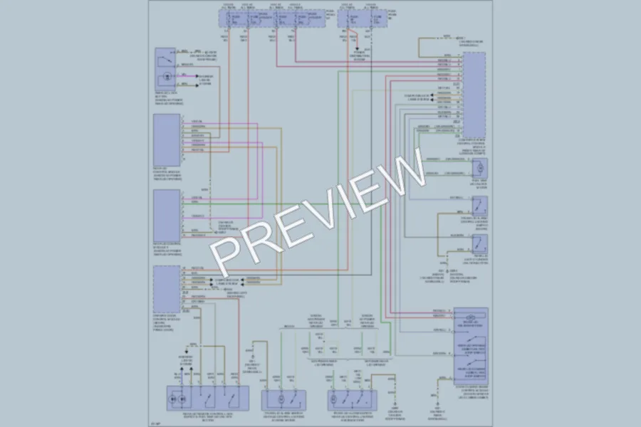 2010 Audi S6 Trunk Tailgate Fuel Door wiring diagram preview