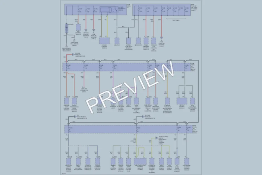 2010 Audi TT Power Distribution wiring diagram preview