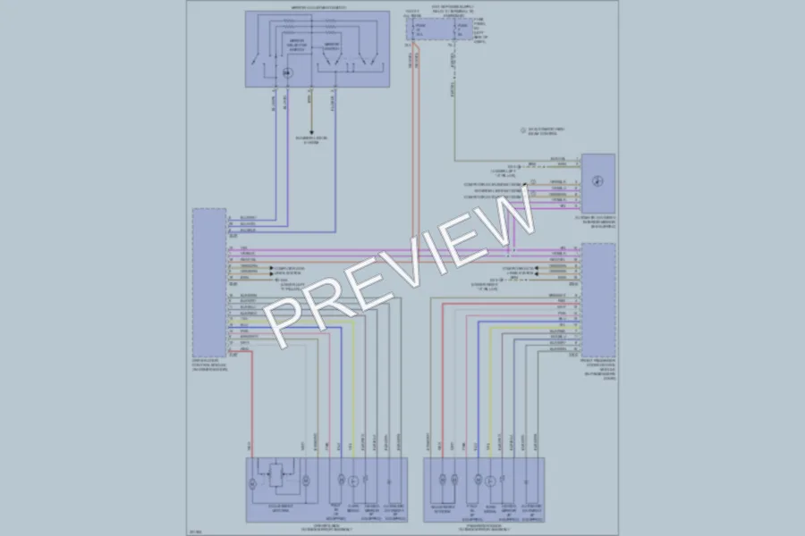 2010 Audi TT Power Mirrors wiring diagram preview
