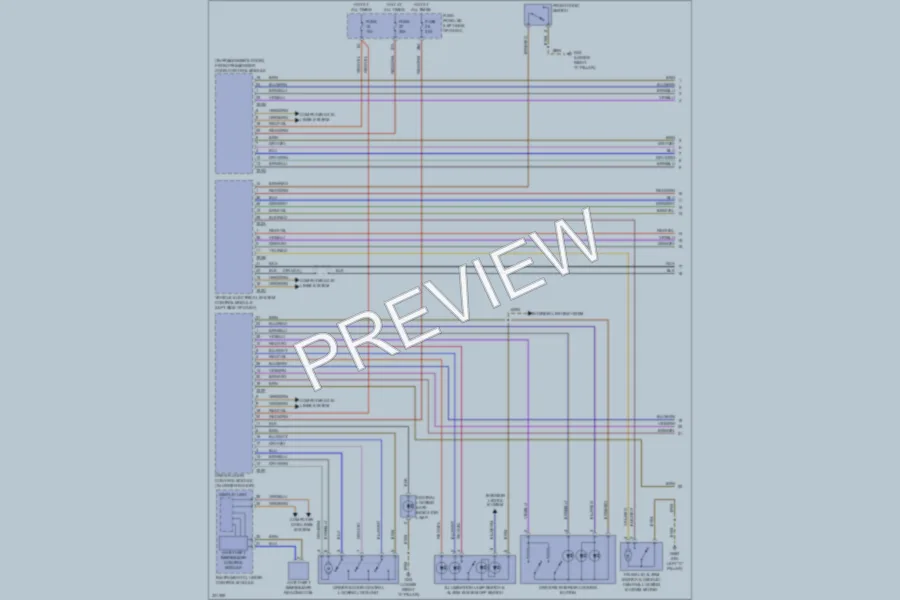 2010 Audi TTS Power Door Locks wiring diagram preview