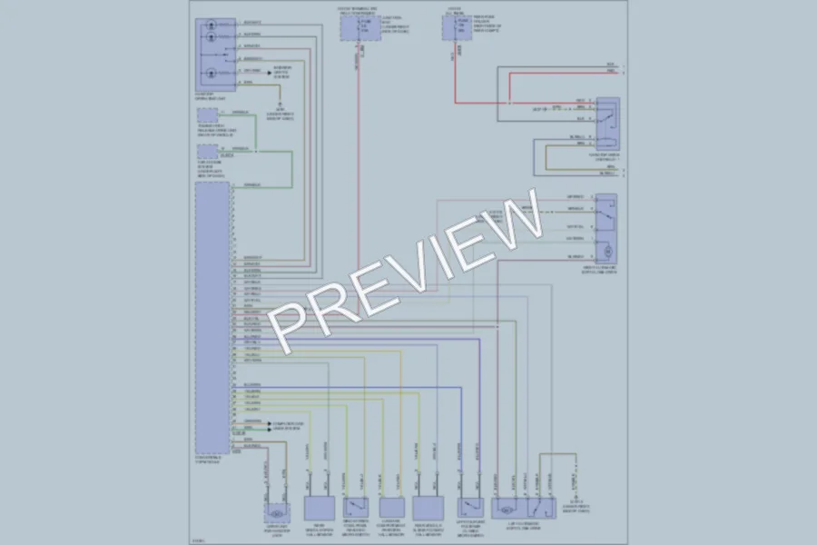 2010 BMW 335i Power Top Sunroof wiring diagram preview
