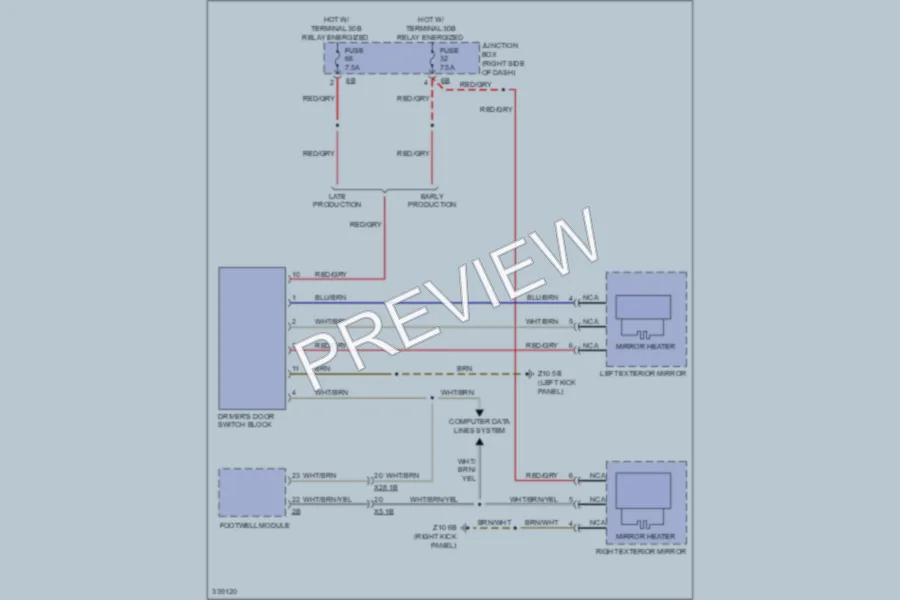 2010 BMW 550iGranTurismo Defoggers wiring diagram preview