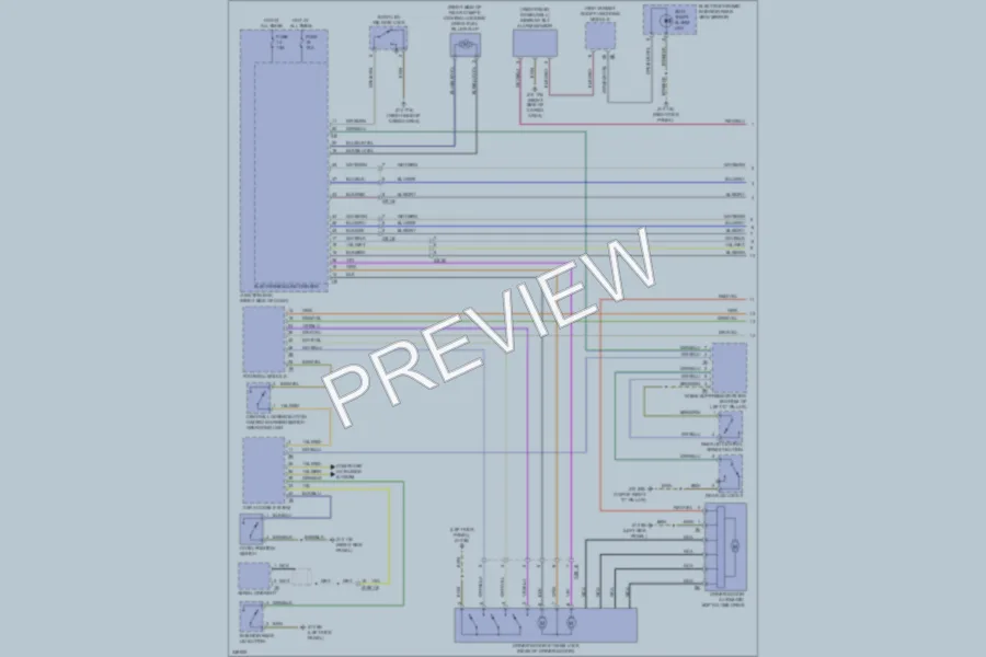 2010 BMW 550iGranTurismo Power Door Locks wiring diagram preview