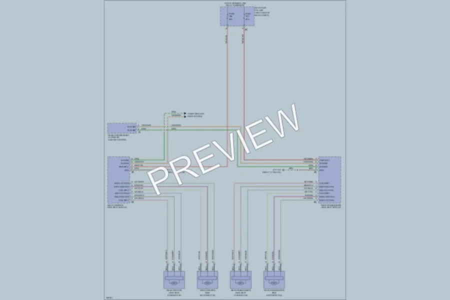 2010 BMW 550iGranTurismo Power Seats wiring diagram preview