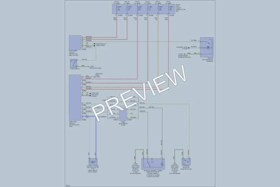 2010 BMW 650i Trunk Tailgate Fuel Door wiring diagram preview