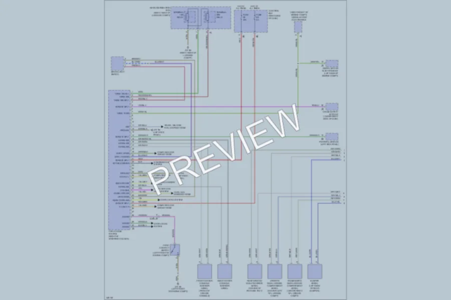 2010 BMW 750Li Anti Theft wiring diagram preview