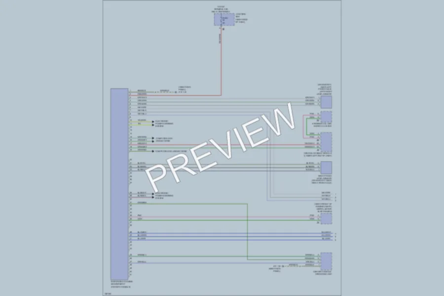 2010 BMW 750Li Electronic Suspension wiring diagram preview