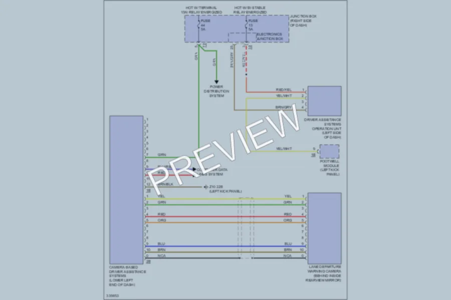 2010 BMW 750Li Navigation wiring diagram preview