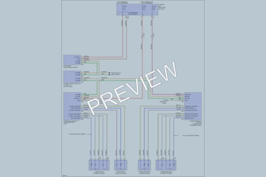 2010 BMW 750Li Power Seats wiring diagram preview