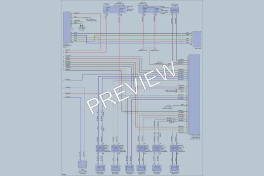 2010 BMW 750Li Radio wiring diagram preview