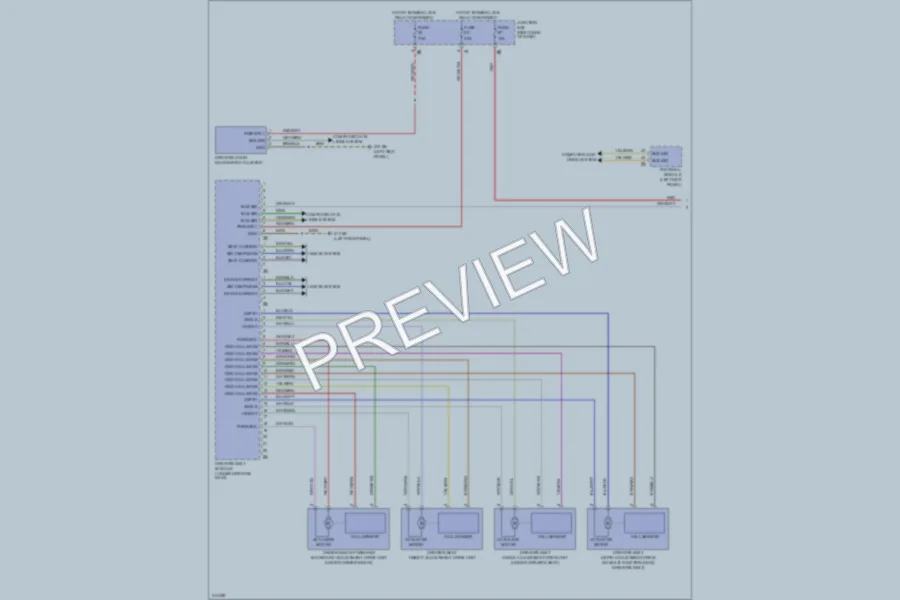 2010 BMW 750i Memory Systems wiring diagram preview