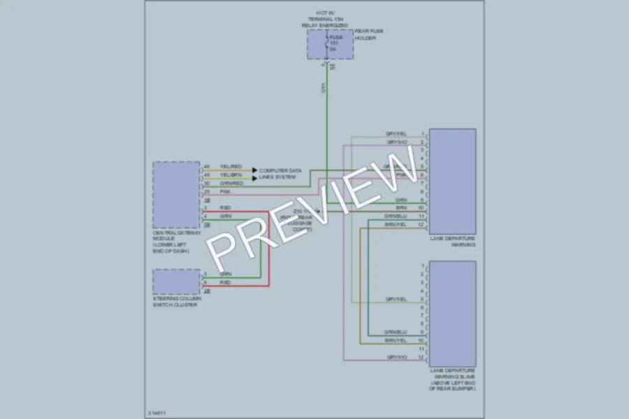 2010 BMW 750i Navigation wiring diagram preview