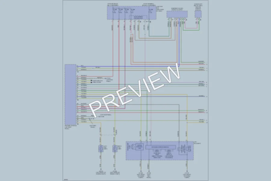 2010 BMW 760Li Headlights wiring diagram preview