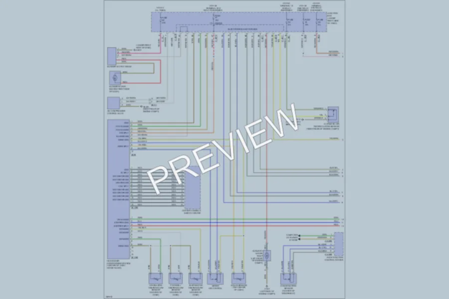 2010 BMW M3 Air Conditioning wiring diagram preview