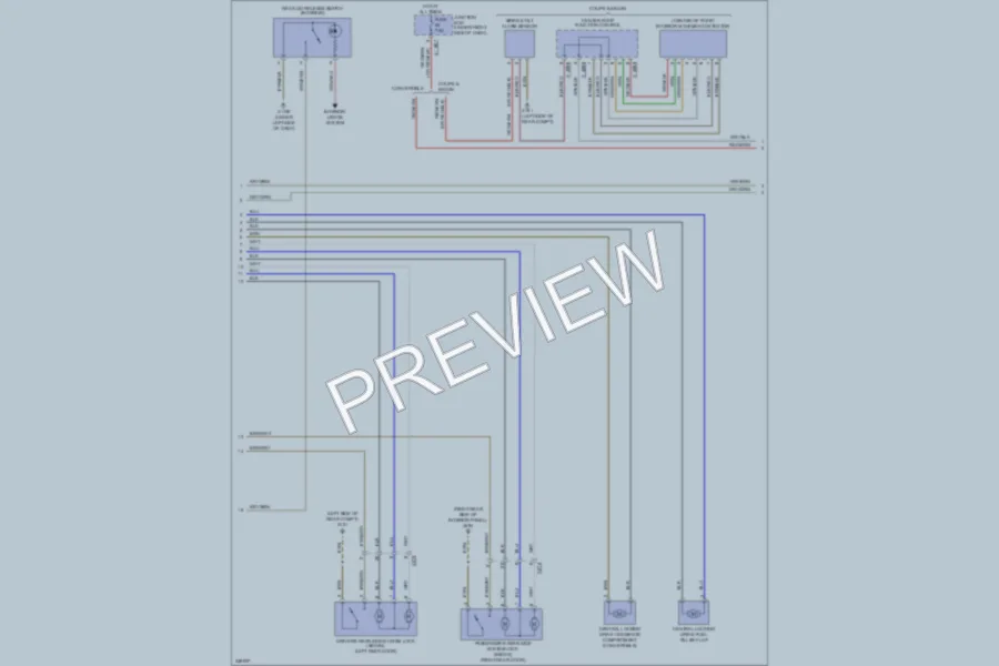 2010 BMW M3 Anti Theft wiring diagram preview
