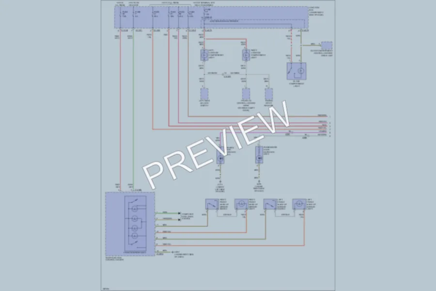 2010 BMW M3 Interior Lights wiring diagram preview