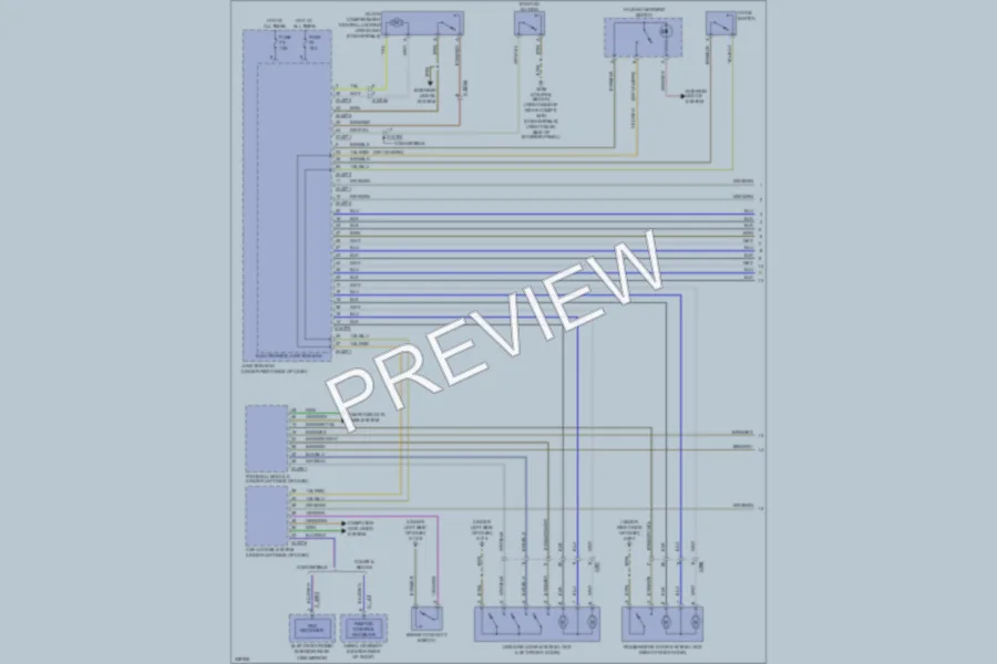 2010 BMW M3 Power Door Locks wiring diagram preview