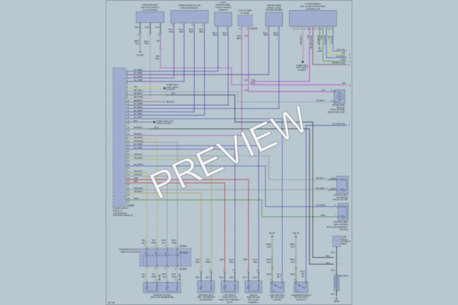 2010 BMW M6 Supplemental Restraints wiring diagram preview
