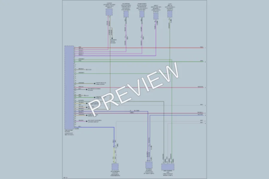 2010 BMW X5 Anti Theft wiring diagram preview