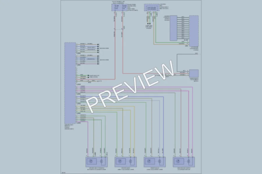 2010 BMW X5 Memory Systems wiring diagram preview