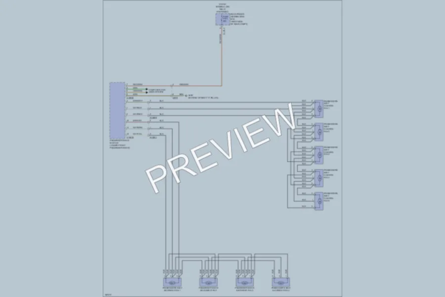 2010 BMW X5 Power Seats wiring diagram preview