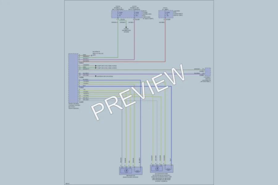 2010 BMW X5 Power Top Sunroof wiring diagram preview