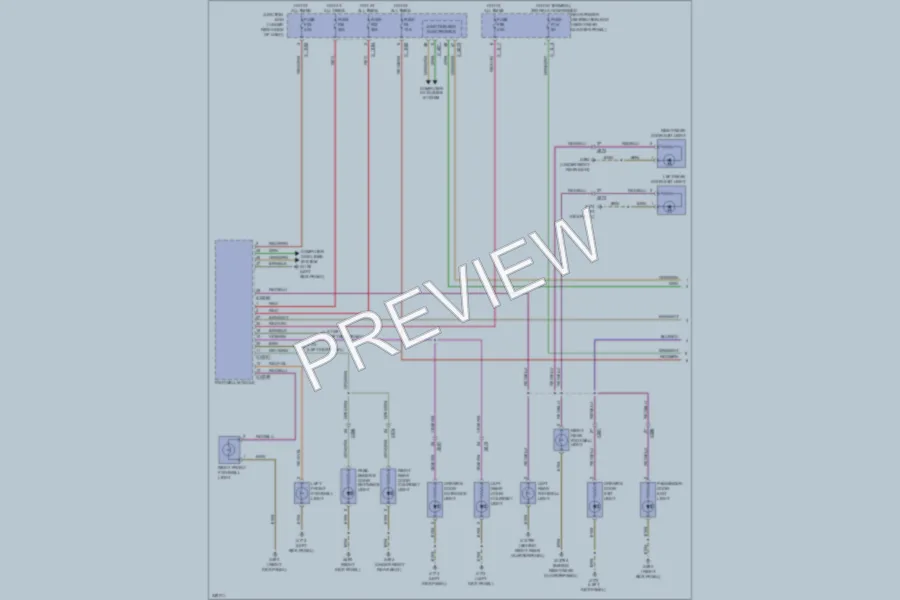 2010 BMW X6 Interior Lights wiring diagram preview