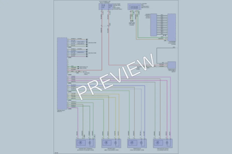 2010 BMW X6 Memory Systems wiring diagram preview