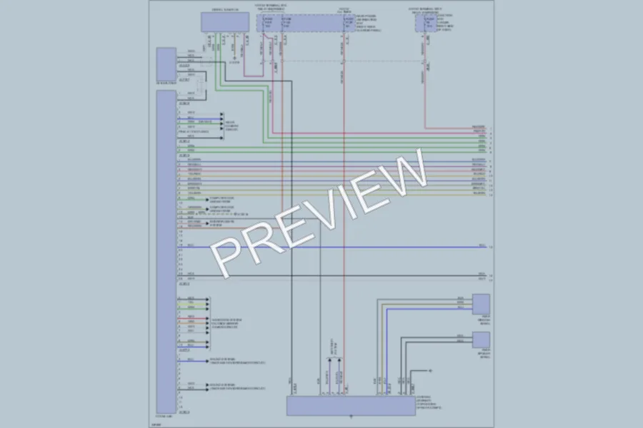 2010 BMW X6 Radio wiring diagram preview