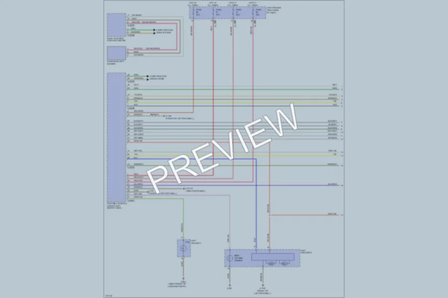 2010 BMW Z4 Headlights wiring diagram preview