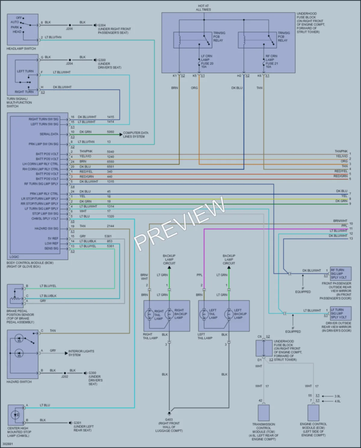 2010 Buick Lucerne Exterior Lights wiring diagram preview