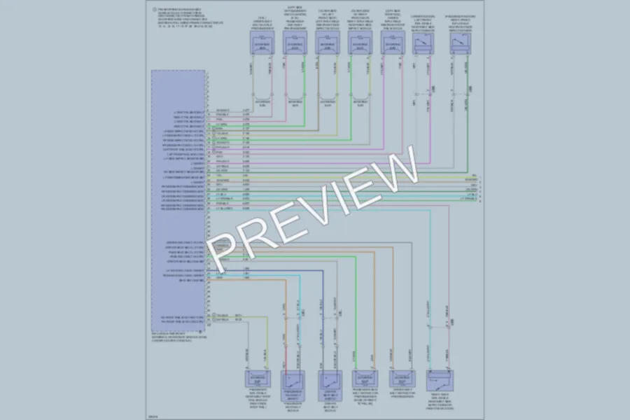2010 Cadillac CTS Supplemental Restraints wiring diagram preview