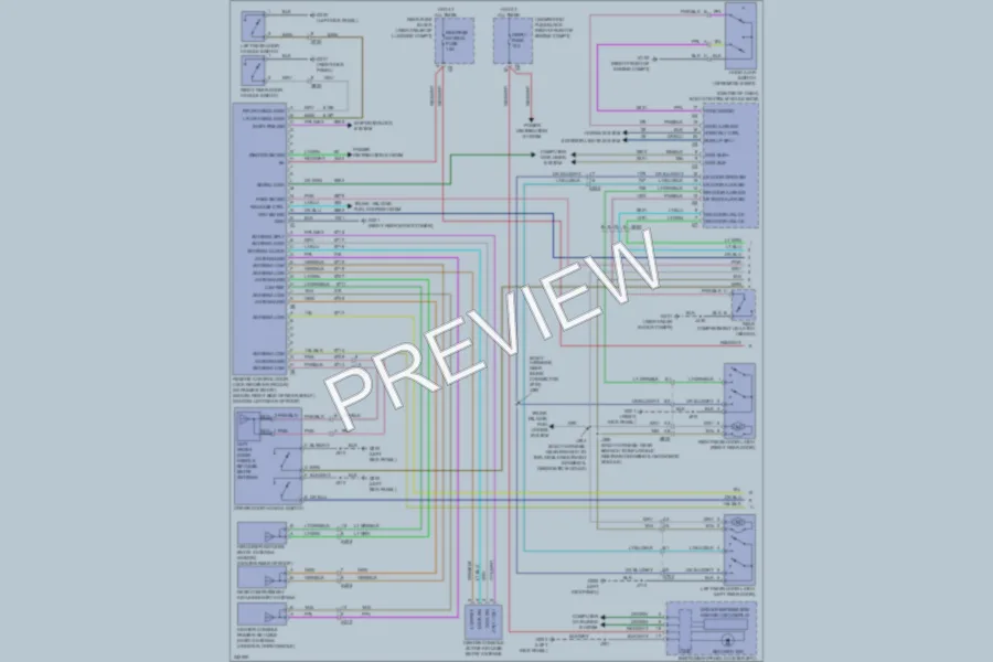 2010 Cadillac CTSV Power Door Locks wiring diagram preview