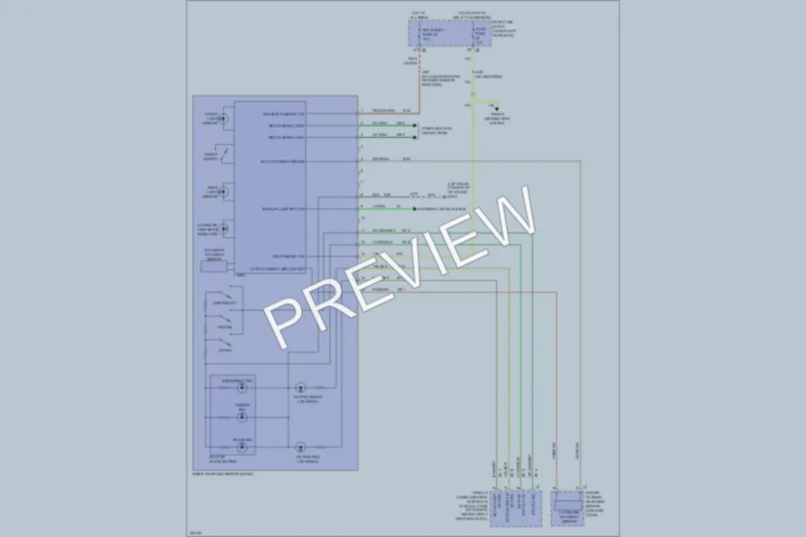 2010 Cadillac DTS Power Mirrors wiring diagram preview