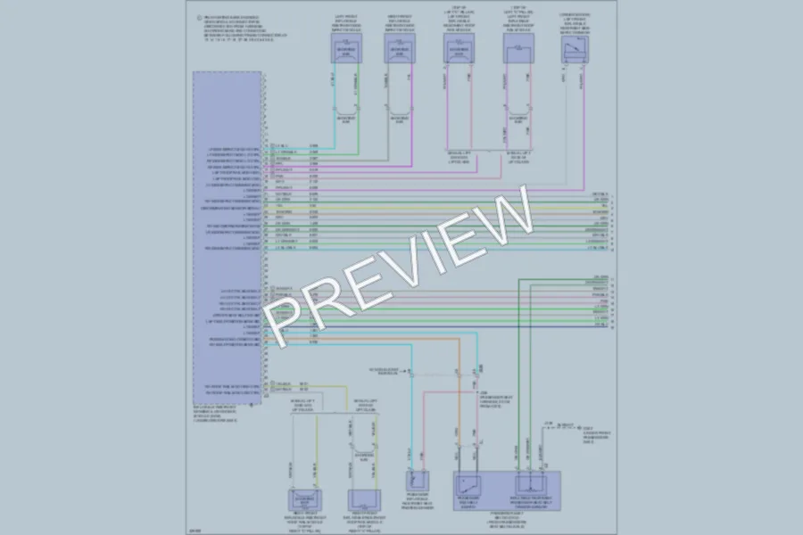 2010 Cadillac Escalade Supplemental Restraints wiring diagram preview