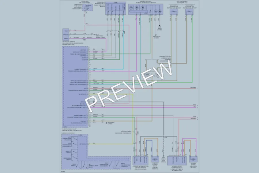 2010 Cadillac SRX Air Conditioning wiring diagram preview