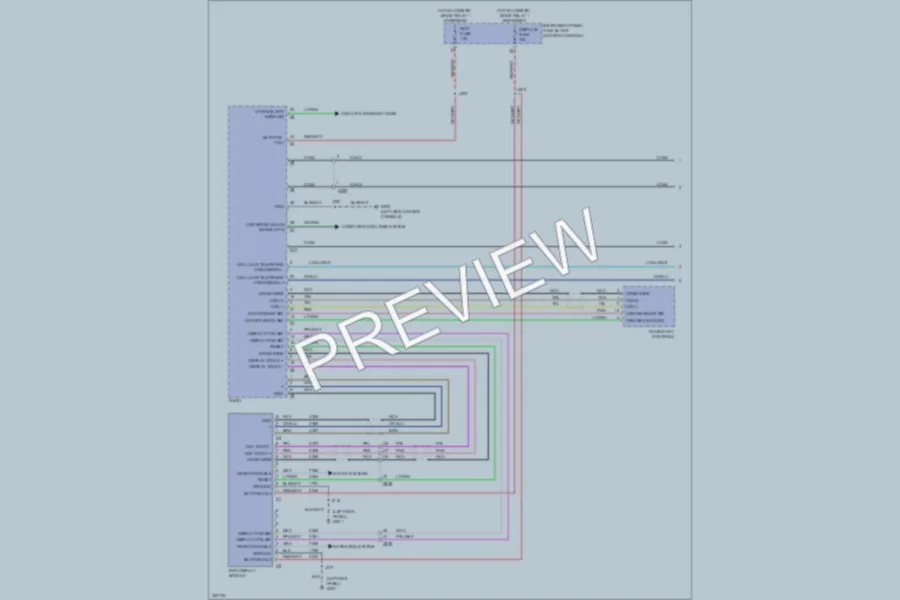 2010 Cadillac SRX Navigation wiring diagram preview