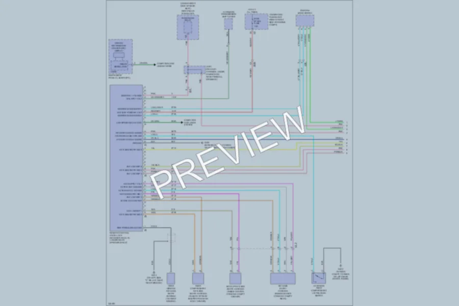 2010 Cadillac STS Power Door Locks wiring diagram preview