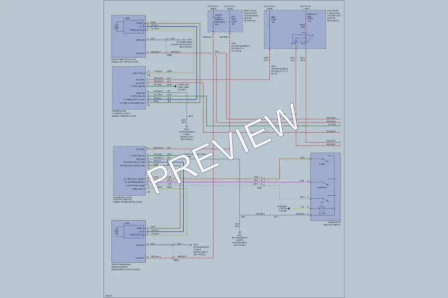2010 Cadillac STS Power Windows wiring diagram preview
