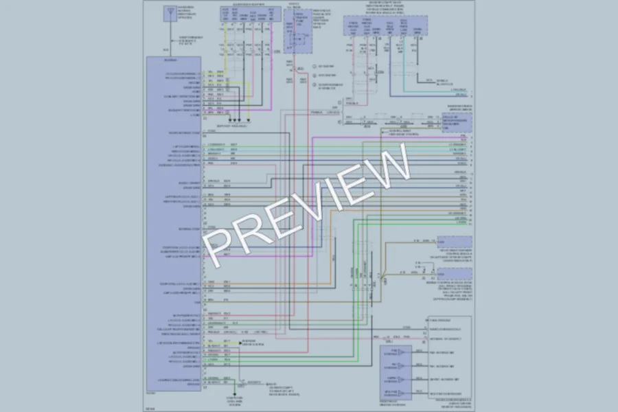 2010 Cadillac STS Radio wiring diagram preview