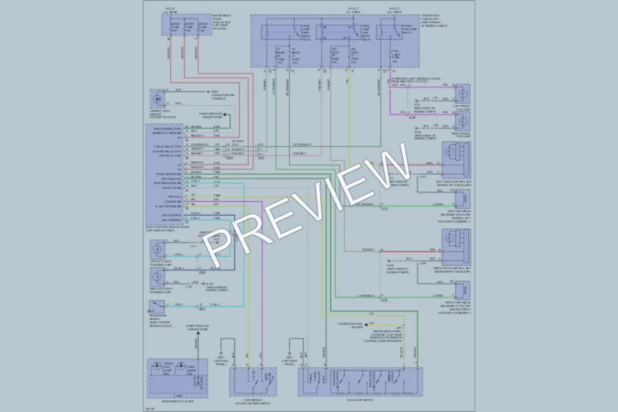 2010 Chevrolet Camaro Headlights wiring diagram preview