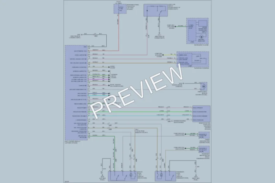 2010 Chevrolet Camaro Power Door Locks wiring diagram preview