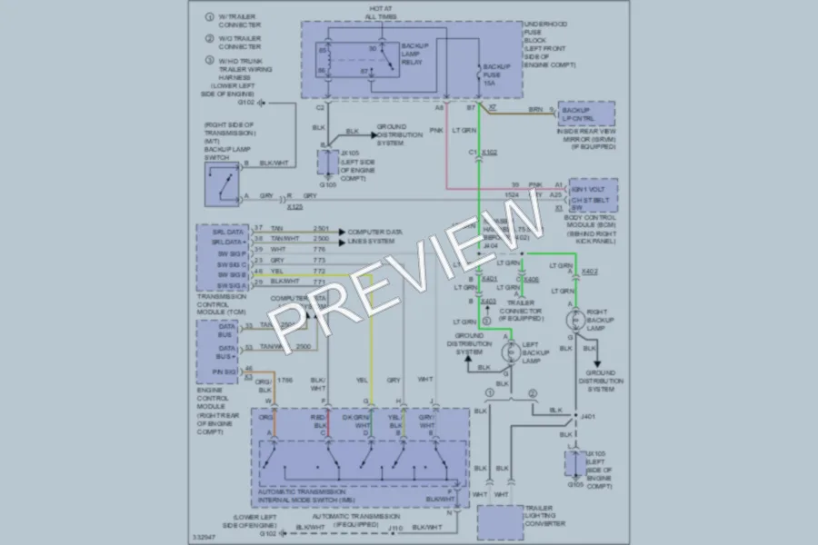 2010 Chevrolet Colorado Exterior Lights wiring diagram preview