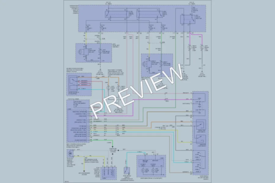 2010 Chevrolet Corvette Headlights wiring diagram preview