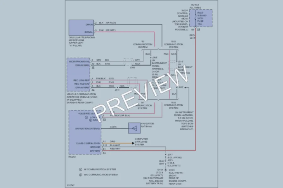 2010 Chevrolet Corvette Navigation wiring diagram preview