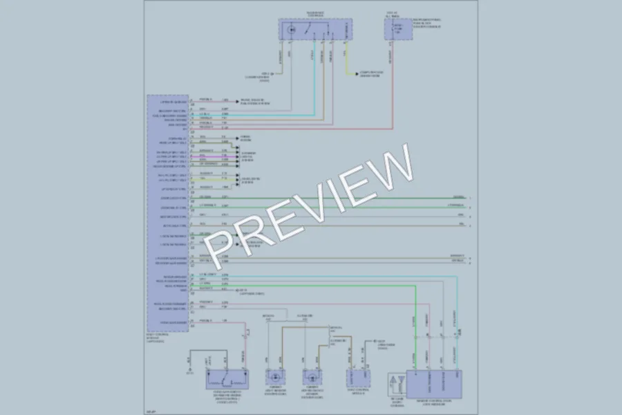 2010 Chevrolet Equinox Power Door Locks wiring diagram preview