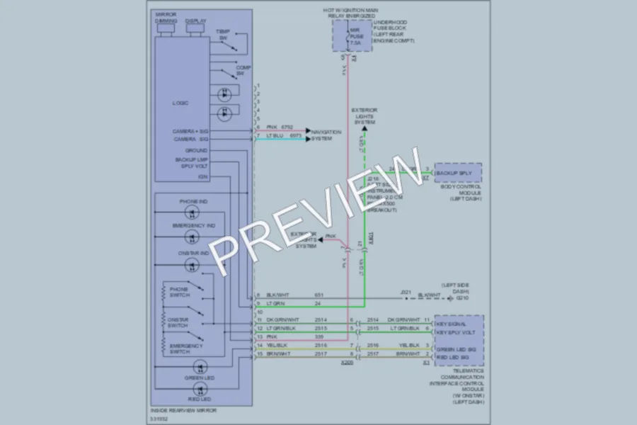 2010 Chevrolet Equinox Power Mirrors wiring diagram preview
