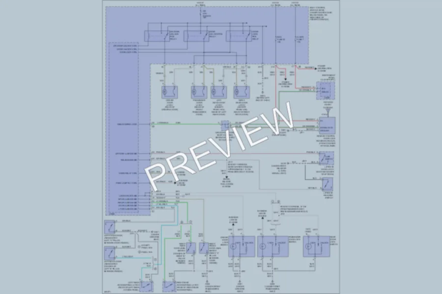 2010 Chevrolet HHR Power Door Locks wiring diagram preview