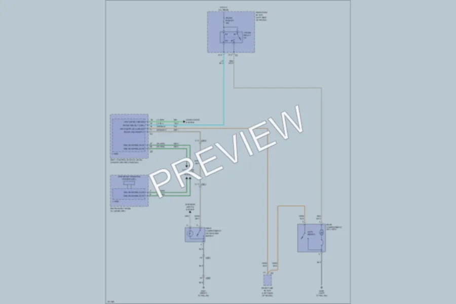 2010 Chevrolet Malibu Trunk Tailgate Fuel Door wiring diagram preview