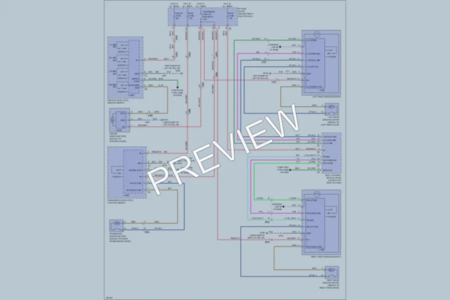 2010 Chevrolet Traverse Power Windows wiring diagram preview
